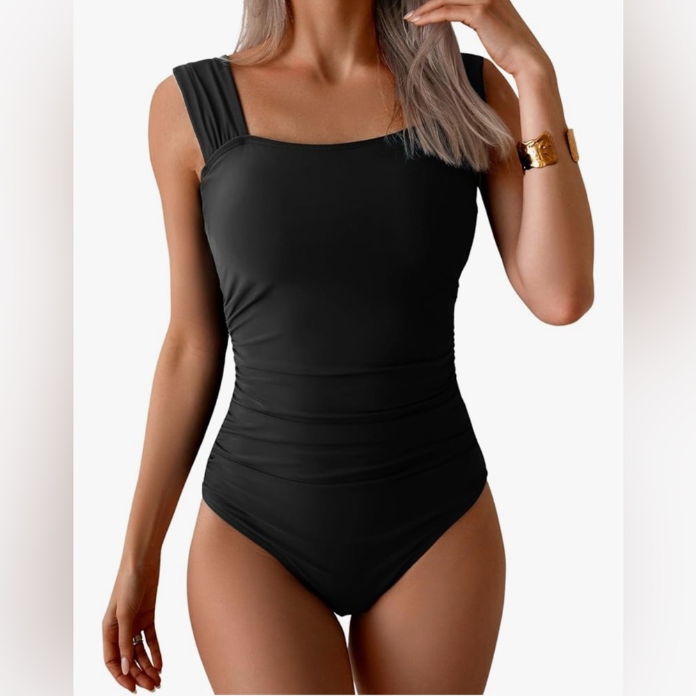 Chic Black One-Piece Swimsuit